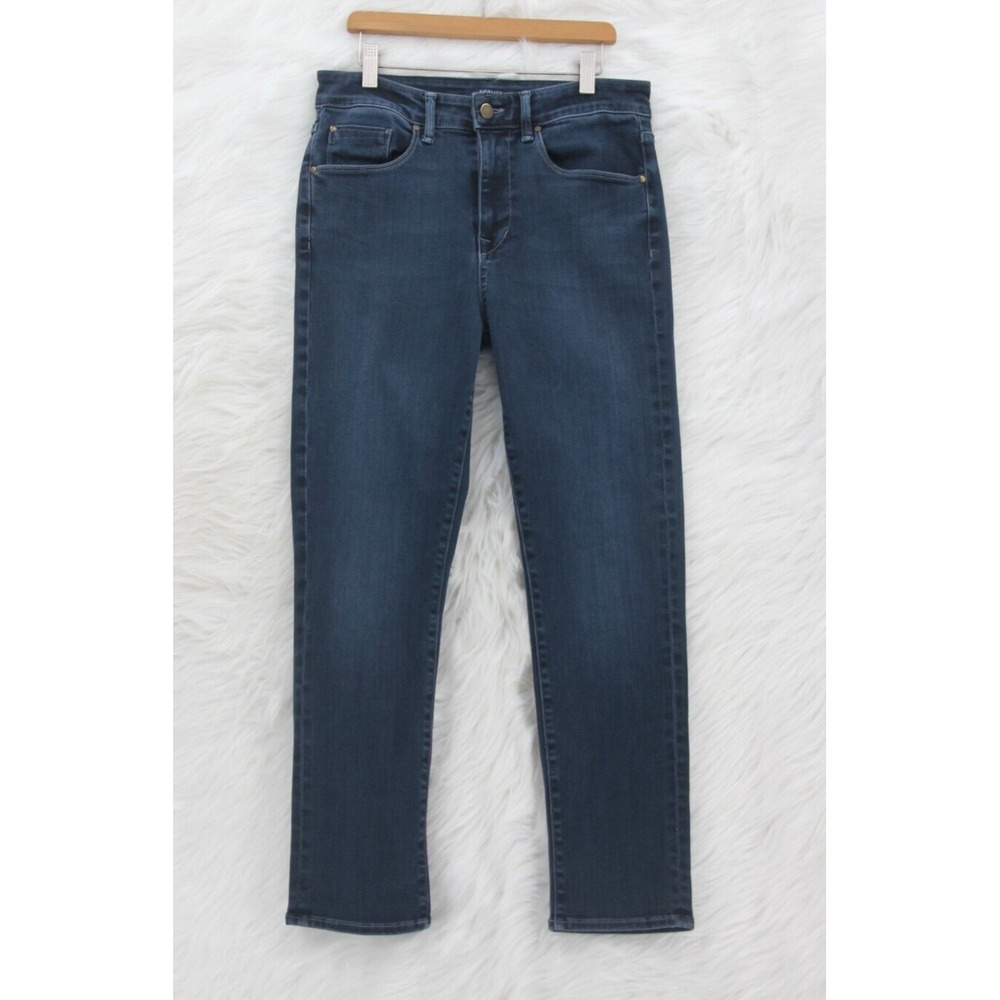 Fidelity Denim Jeans Womens Sz 28 Blue Moon Cher Straight Leg Cotton Bld Classic